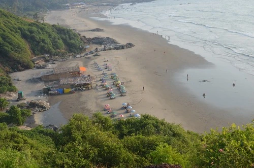 Vagator beach - From Chapora fort, India