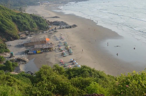 Vagator beach - Aus Chapora fort, India