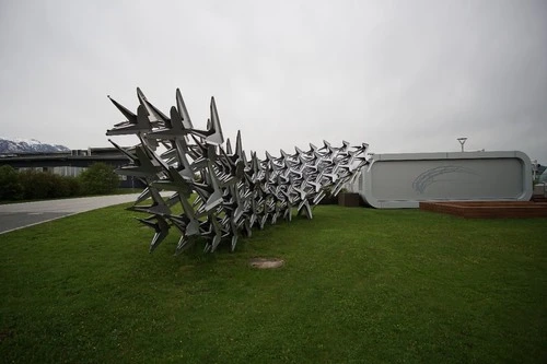 Kunstwerk vor Hangar-7 - From Wilhelm-Spazier-Straße, Austria