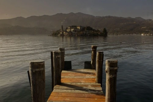 Isola di San Giulio - From Molo di Orta San Giulio, Italy