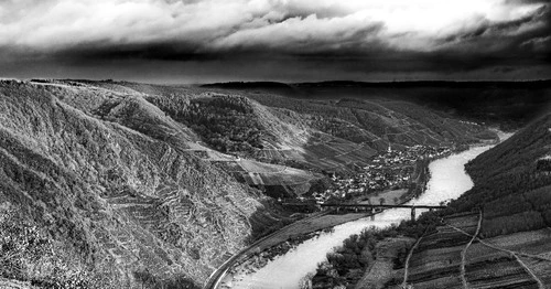 Petersberg-Tunnel - Desde Aussichtspunkt Calmont, Germany