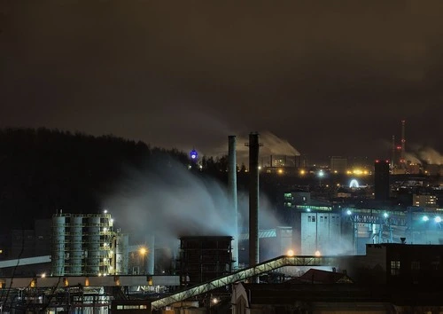 Teplárna Přívoz - From Rozhledna Landek, Czechia