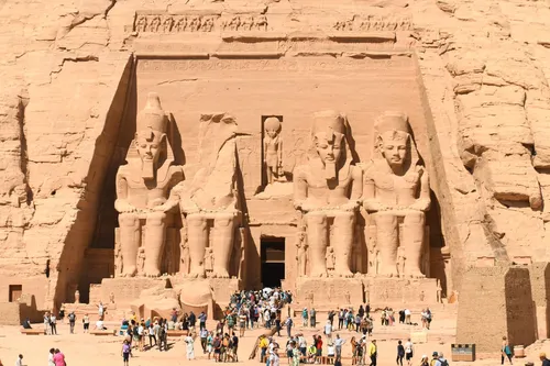 Abu Simbel Temple - From Entrance, Egypt