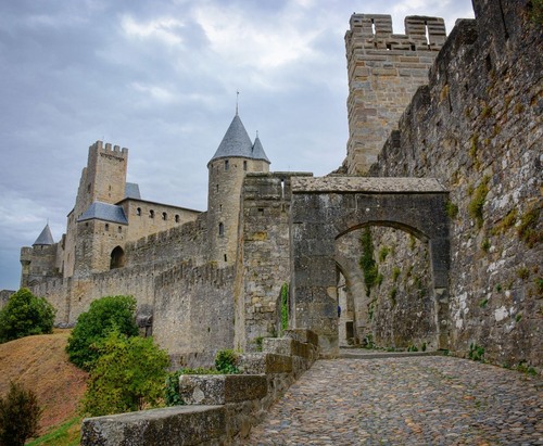 Château Comtal - から Rue Avant Prte de l'Aude, France