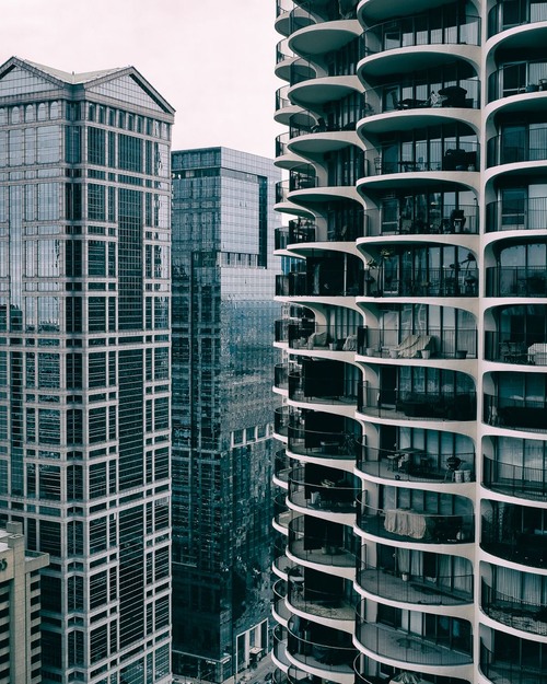 Marina City - Corn Cob Towers - From The 30th floor of the AMA building, United States