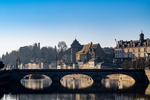 Laval - Desde Pont de l'Europe, France