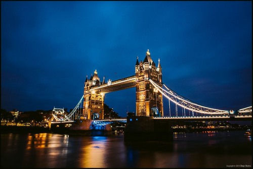 Tower Bridge and Tower of London - From The Queens Walk, United Kingdom