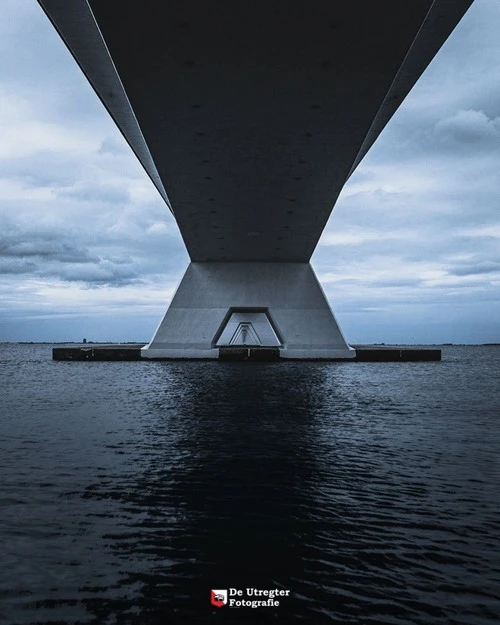 Zeelandbrug Bridge - From Below, Netherlands