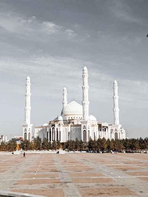 Hazrat Sultan Mosque - From Monument Kazakh Eli, Kazakhstan