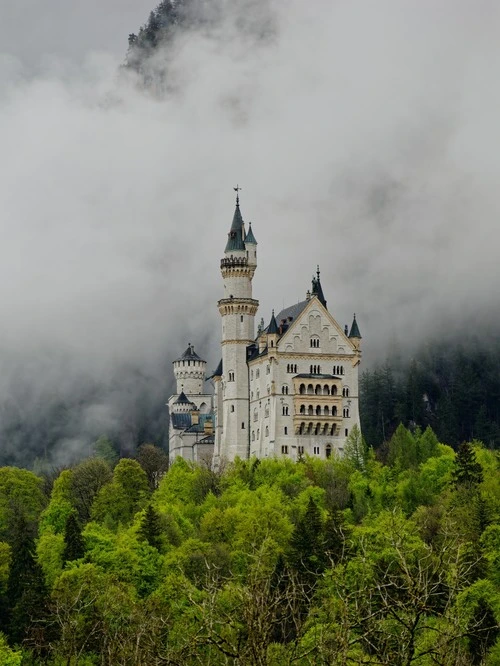 Neuschwanstein Castle - Desde Hohenschwangau Castle, Germany