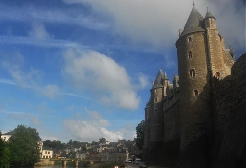 Josselin Castle - From Rue du Canal, France