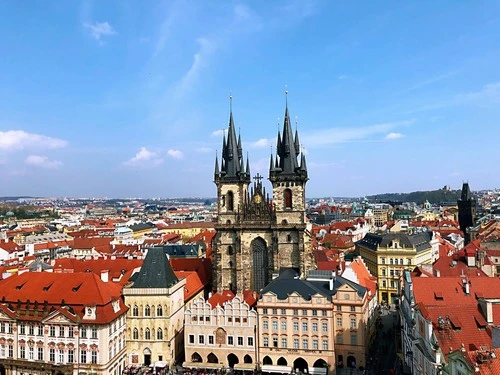 Church of Our Lady before Týn - Desde Clock Tower, Czechia