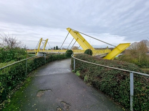 Yellow Walking Bridge - France