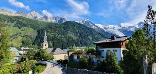 Massif du Mont Blanc - From Musee des Cristaux - EspaceTairraz, France