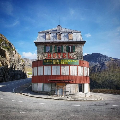 Belvédère Rhonegletscher - Aus Furkastrasse, Switzerland