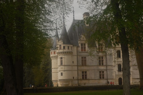 Château d'Azay-le-Rideau - 从 North Garden, France