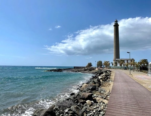 Maspalomas Lighthouse - Iz Beach, Spain