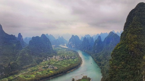 Li River - から Viewpoint, China