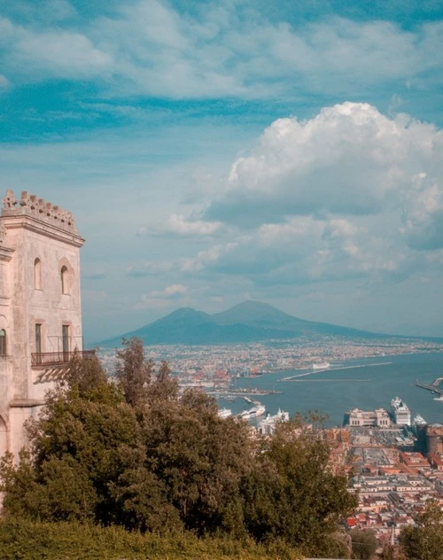 Port of Naples - から Certosa e Museo di San Martino, Italy