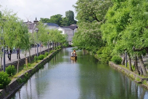 Kurashiki river - Desde Takasago Bridge, Japan