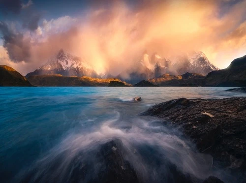 Cerro Paine Grande and Torres del Paine - Desde Viewpoint, Chile