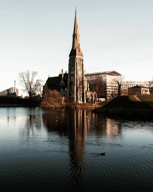 St Alban's Church - From Kastellet Bridge, Denmark