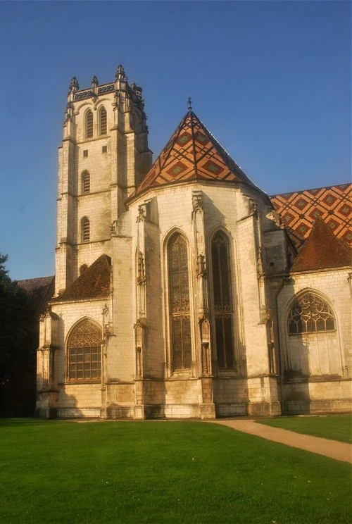 Royal Monastery of Brou - से Backyard, France