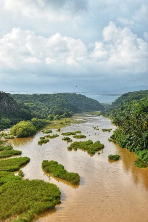 Rio Colotepec - From Puente Colotepec, Mexico