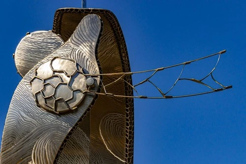 Sculpture in Civic Center Park - From Newport Beach Civic Center Park, United States