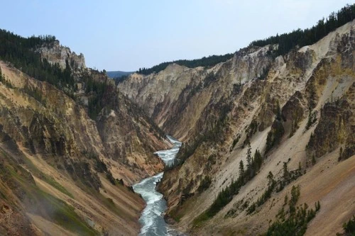 Lower Falls Yellowstone River - Aus South Rim Trail, United States