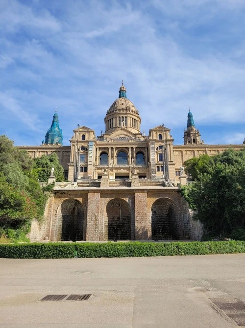 Montjuïc National Palace - Desde Plaça de les Cascades, Spain