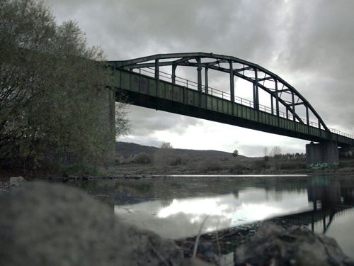 Bridge - Desde Weser River, Germany