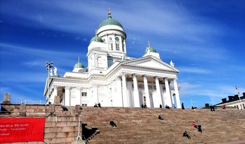 Helsinki Catedral - From Senate Square, Finland