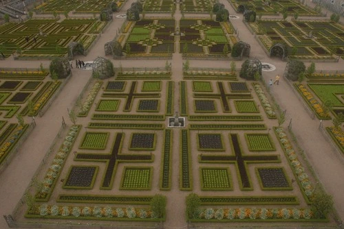 Castle's Gardens - Desde Château de Villandry, France