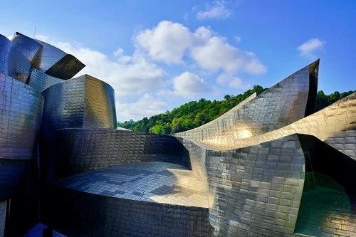 Museo Guggenheim Bilbao - From Puente de La Salve, Spain