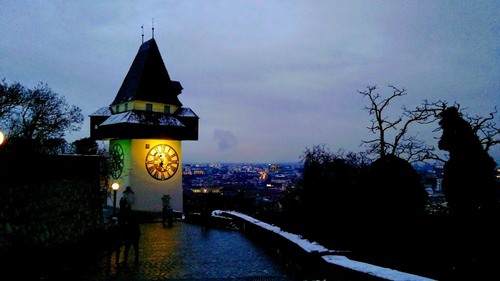 Uhrturm - From Schlossberg, Austria