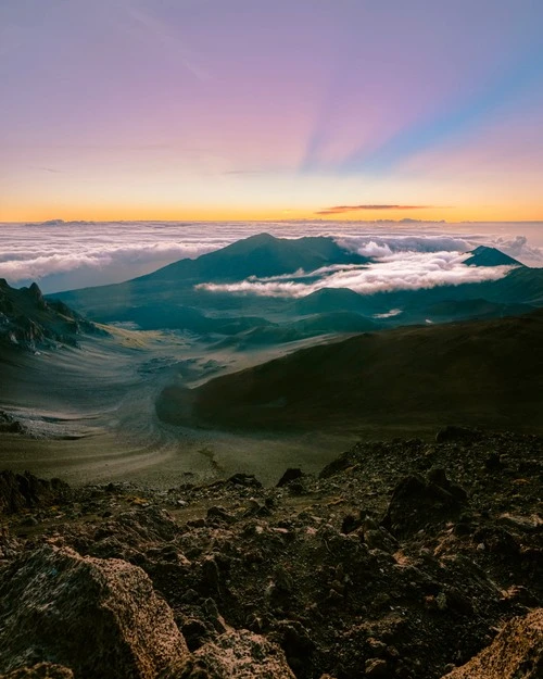 Sunrise at Haleakalā - From Up the Trail to Pa Ka’oao, United States