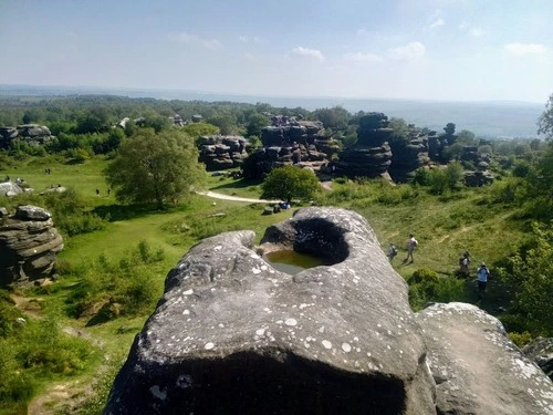 Brimham Rocks - से Top of a rock formation, United Kingdom