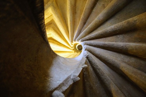 Doppelwendeltreppe - から Grazer Burg, Austria