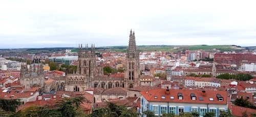 Burgos Cathedral - От Mirador del Castillo, Spain