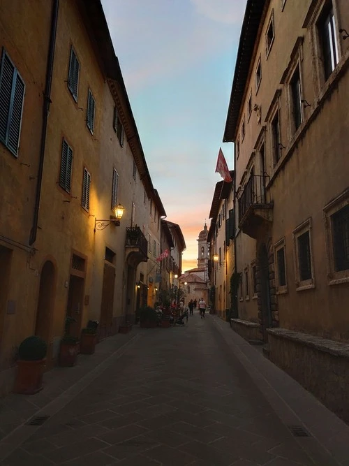 San Quirico d'Orcia - From Via Dante Alighieri, Italy