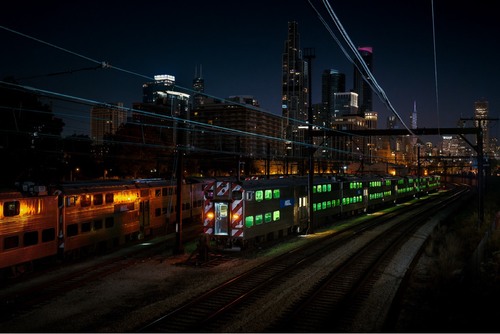 Metra Electric Line, Chicago - Aus 18th St Pedestrian Bridge, United States