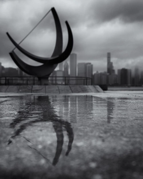 Chicago Skyline - Aus The Adler Planetarium, United States