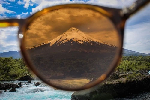 Volcán Osorno - Aus Petrohué Waterfalls, Chile