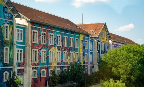 Rue du Canal au Mans - Aus Train, France