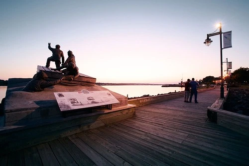 Merchant Mariner Monument - From In front of statue, Canada