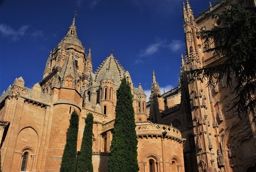 Salamanca Cathedral - From Entrada de Patio Chico, Spain