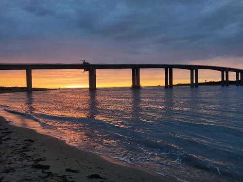 Pont de Noirmoutier - From Plage de Fromentine, France