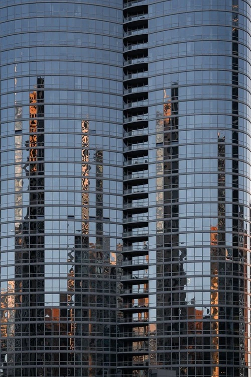 City reflection - From NBC Tower, United States