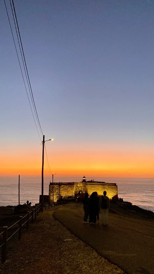 Faról Nazaré - From Road towards the lighthouse in Nazaré, Portugal